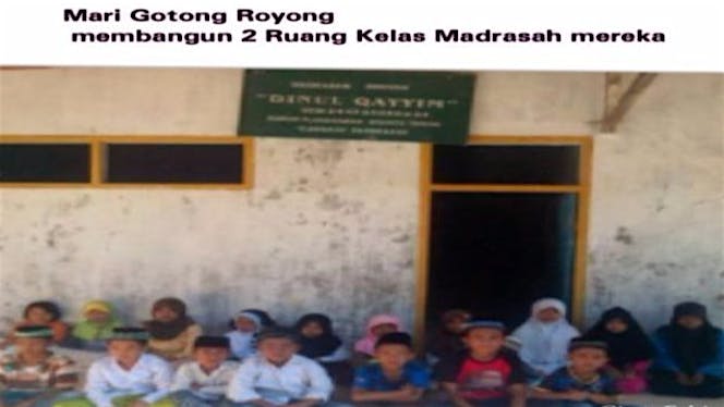 Ayo Bantu Nambah Ruang Kelas Madrasah kami