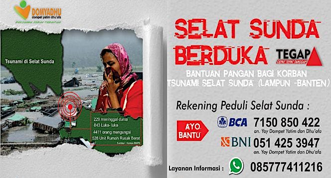 Bantuan Pangan Bagi Korban Tsunami Selat Sunda
