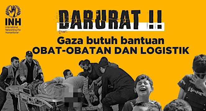 Gaza Butuh Obat-Obatan Korban Perang