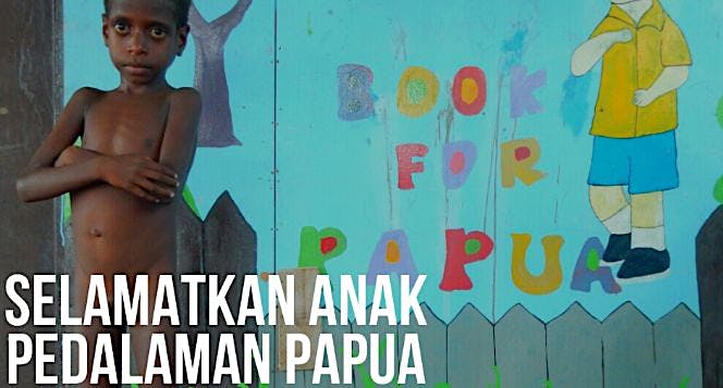 Bantu anak pedalaman Papua