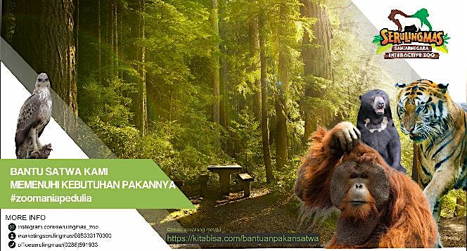 Bantu satwa kami memenuhi kebutuhan pakannya