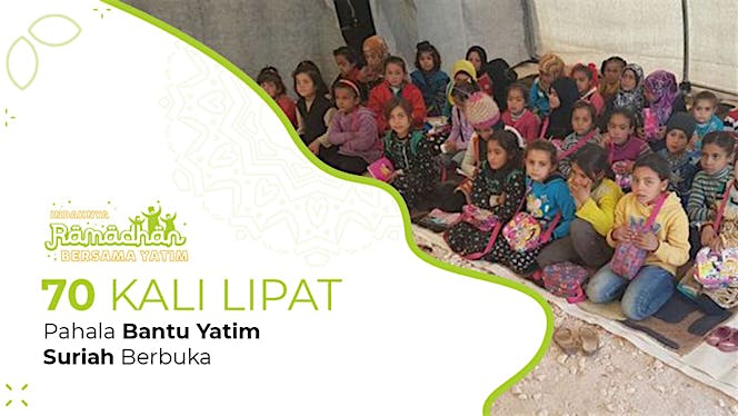 Sedekah Ifthar Untuk 5.000 Yatim Suriah
