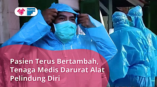 Kehabisan APD, Tim Medis Corona pakai Jas Hujan