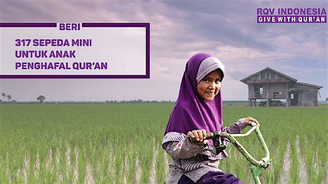 Wakaf Sepeda Ngaji untuk Anak Penghafal Al Qur'an