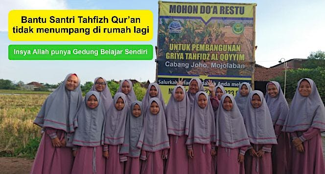 Bangun Gedung Belajar Santri Tahfizh Yatim