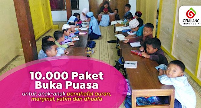 10.000 PAKET BUKA PUASA UNTUK PENGHAFAL QUR’AN