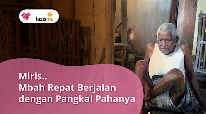 Bantu Kakek Lumpuh Sebatang Kara Bertahan Hidup