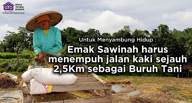 Berjalan 2,5 KM. Lansia Dhuafa Bertahan Hidup