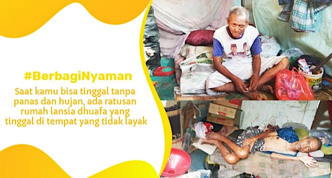 #BerbagiNyaman Bersama Lansia Dhuafa