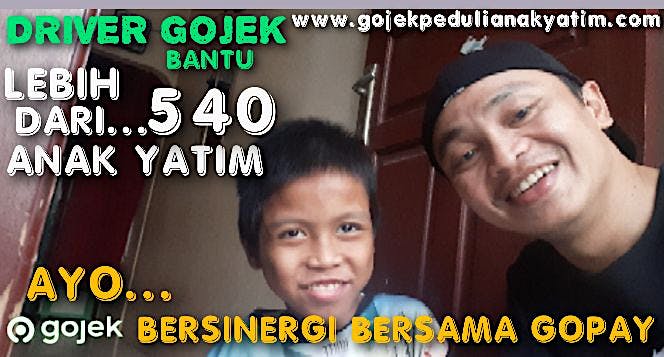 Kisah Driver GO-JEK Bantu 315 Lebih Anak Yatim