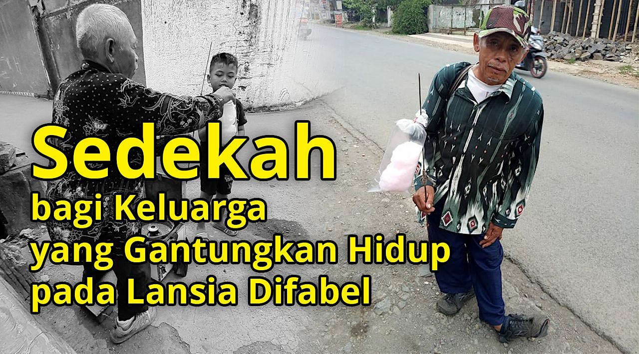 Bantu Lansia Pedagang Difabel Lawan Getirnya Hidup