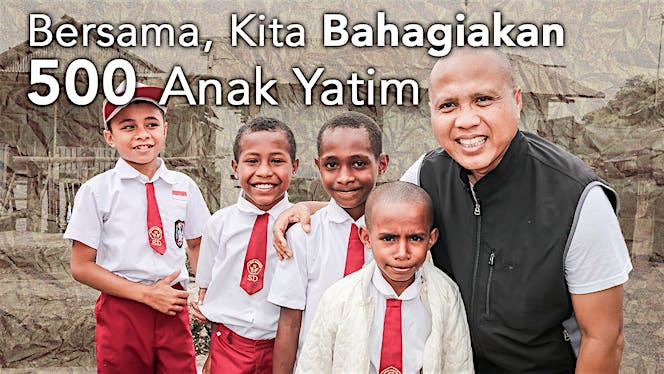 Hadiah Paket Sekolah untuk 500 Anak Yatim