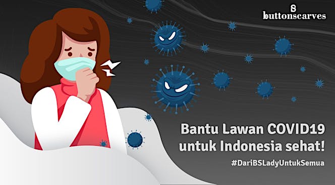 Buttonscarves Peduli Sesama Lawan Corona