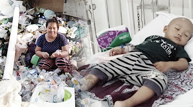 Ibu Bersihkan Sampah Guna Sembuhkan Leukimia Anak