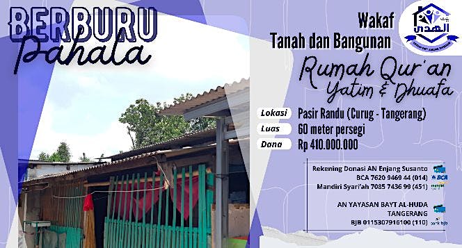 Wakaf Pembebasan Lahan Untuk Rumah Qur An