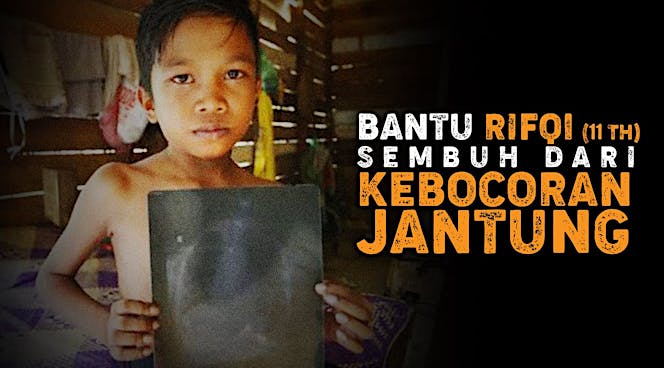 Rifqi Butuh Bantuan Obati Jantung Bocor