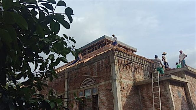 Pembangunan Masjid Baitussyakur Desa Cibangkong