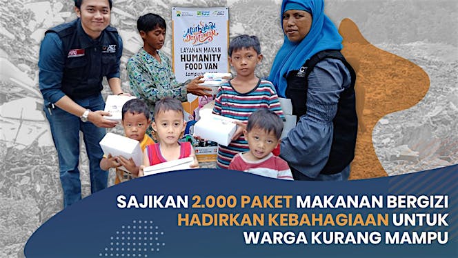 Antar Paket Pangan Gratis untuk Keluarga Pemulung