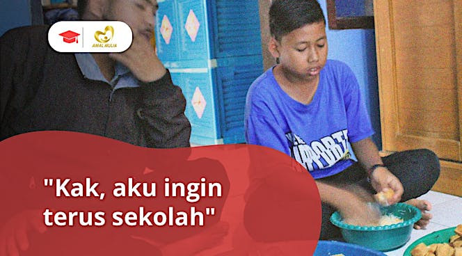 Wujudkan Mimpi Penjual Gorengan untuk Sekolah