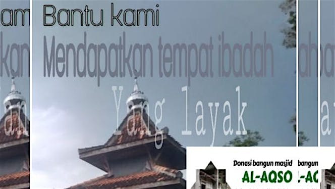 Kami ingin punya masjid layak