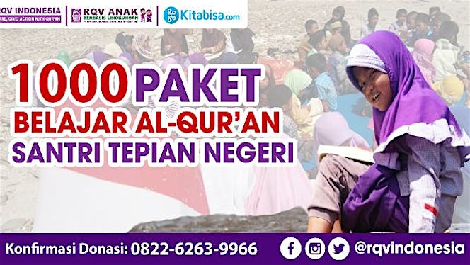 1000 Paket Belajar Al Qur'an Santri Tepian Negeri
