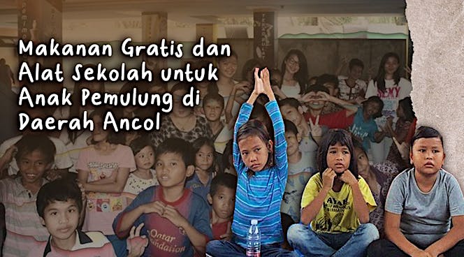 Bantu Anak Pemulung Bisa Makan dan Sekolah