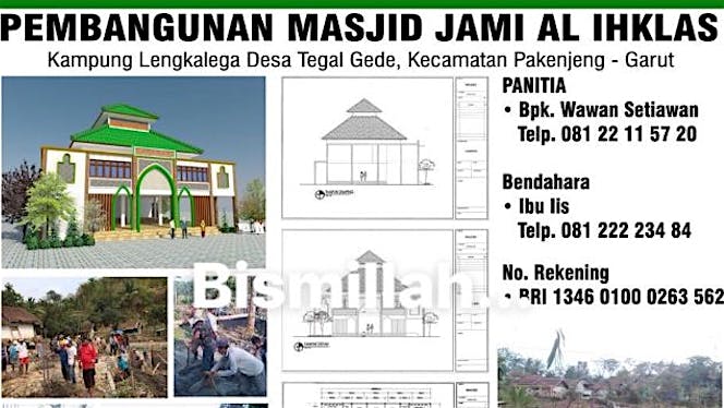 Bantu pembangunan mesjid yang terhenti
