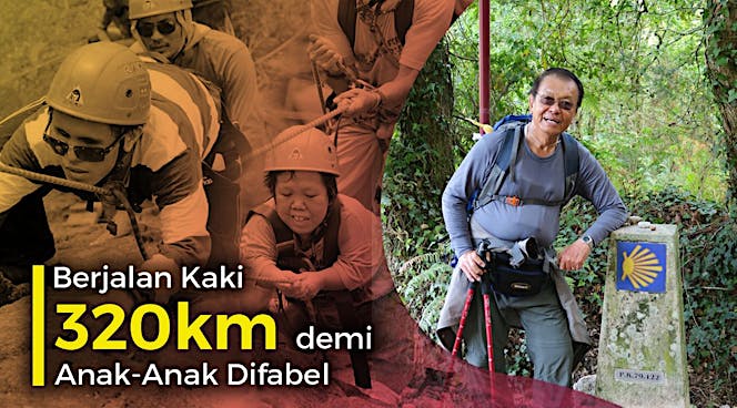 Pak Djoko Berjalan 320 KM untuk Mimpi Anak Difabel