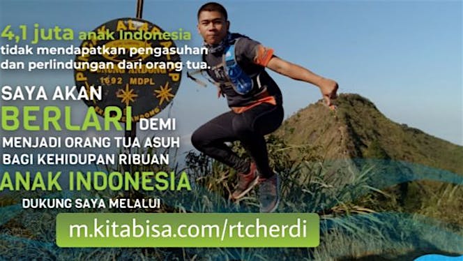 Herdi berlari 150KM untuk Mimpi Anak Indonesia