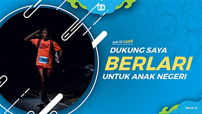 Cokro berlari 150KM untuk Mimpi Anak Indonesia