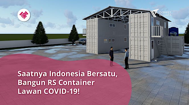 Patungan RS Container untuk Pasien COVID-19