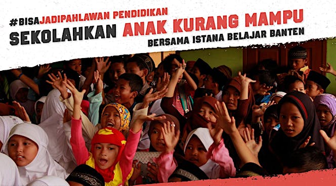 Bantu Armah dan Puluhan Anak Lainnya Terus Sekolah