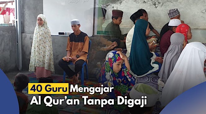 Sedekah Bahagiakan 40 Guru Ngaji Pelosok