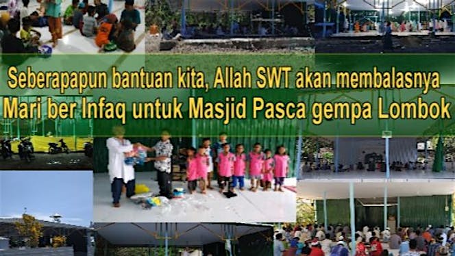 Bantu Pembangunan kembali Masjid dan Pondok TPQ