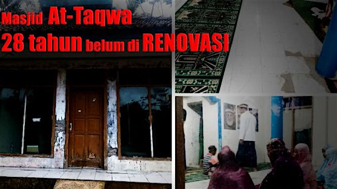 Masjid At-Taqwa sudah 18 tahun belum direnovasi