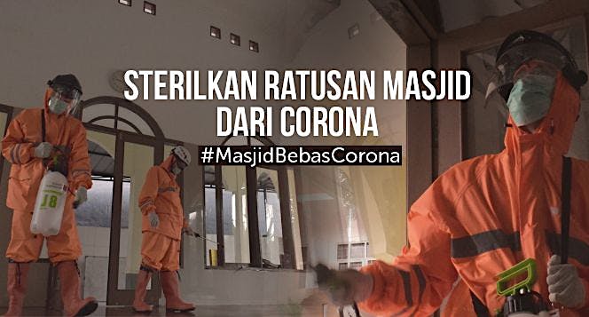 Cegah Corona Masuk Masjid: Sterilkan Rumah Ibadah