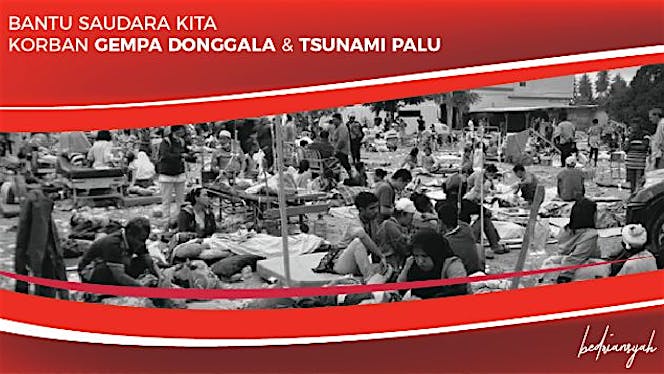 Bantu saudara kita di Donggala & Palu