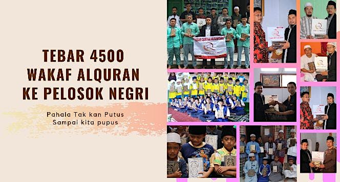 Investasi terbaik akhirat adalah Wakaf Al quran