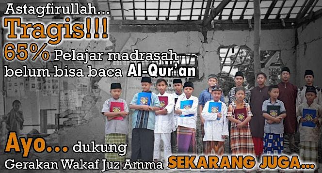 Wakaf Juz Amma Gratis untuk Madrasah se-Indonesia