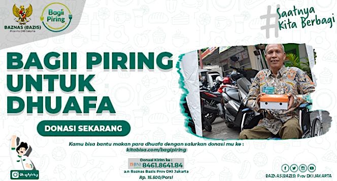Bagii Piring untuk para Dhuafa