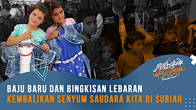 Berbagi 7.000 Paket Lebaran untuk Pengungsi Suriah