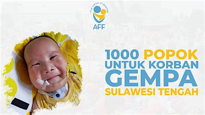 1000 Popok Bayi untuk Korban Gempa Sulawesi Tengah