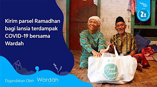 Dukung Wardah Berbagi Parsel Ramadhan bagi Lansia