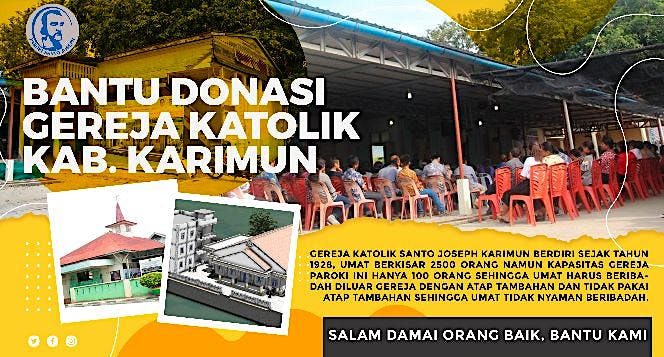 Bantu Renovasi Total Gereja Katolik Karimun