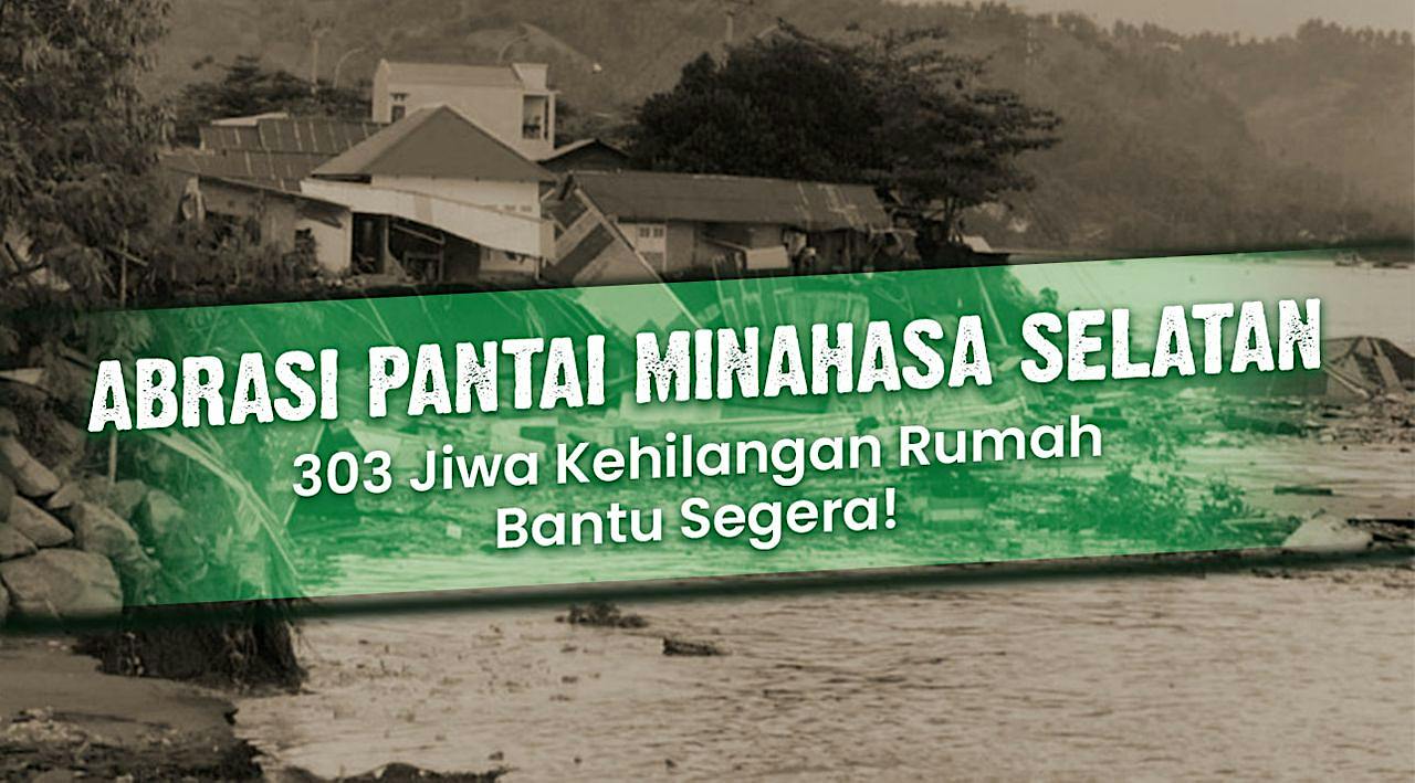 303 Pengungsi Terisolasi Akibat Abrasi