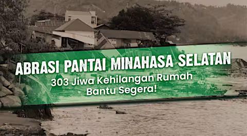 303 Pengungsi Terisolasi Akibat Abrasi