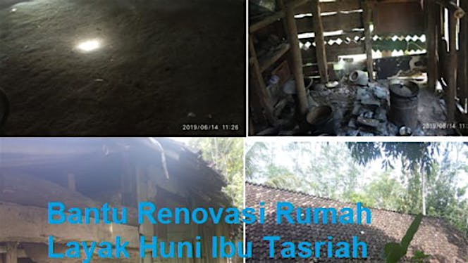 Bantu Renovasi Rumah Ibu Tasriah Punya Rumah Layak