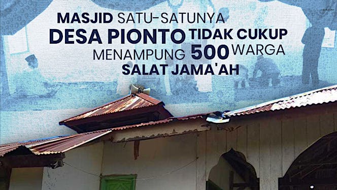 Masjid untuk 500 Muslim di Pelosok Gorontalo