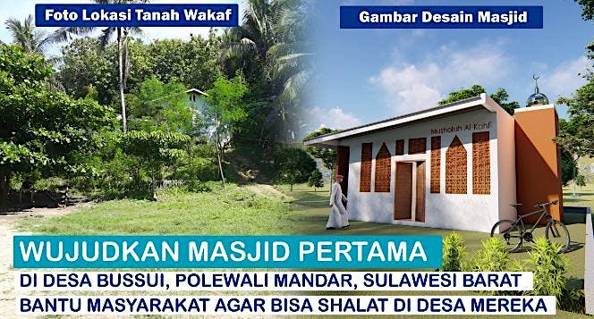 Bangun Satu-satunya Masjid di Desa Bussui SulBar