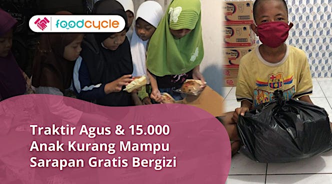 Patungan, Bagi 15.000 Sarapan Gratis untuk Dhuafa